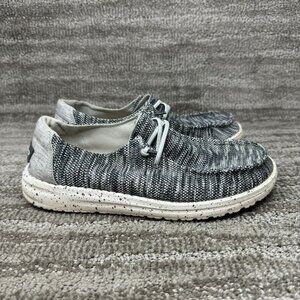 Hey Dude Women's Shoes Size 7 Grey Wendy Sox Slip On Grey Casual